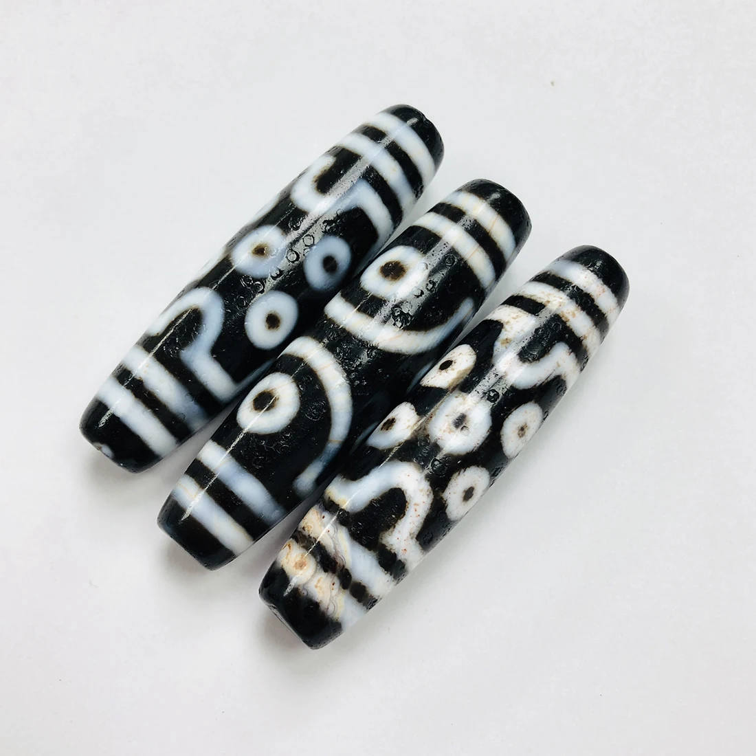 Old 	Natural Tibetan Agate Dzi Eye Beads, 7 Eyes and 5 Eyes Dzi Beads, Lucky and Protecting