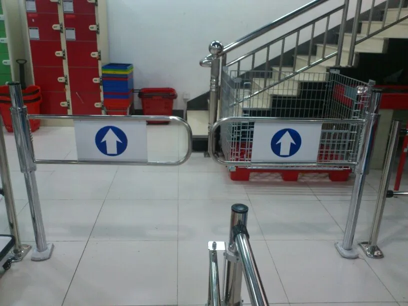 Non-electric High quality supermarket entrance Mechanical Turnstile swing gate