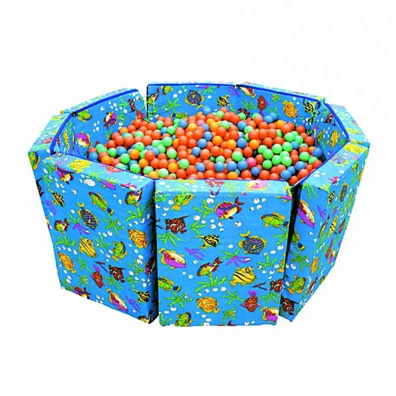 Colorful indoor square soft play ball pit