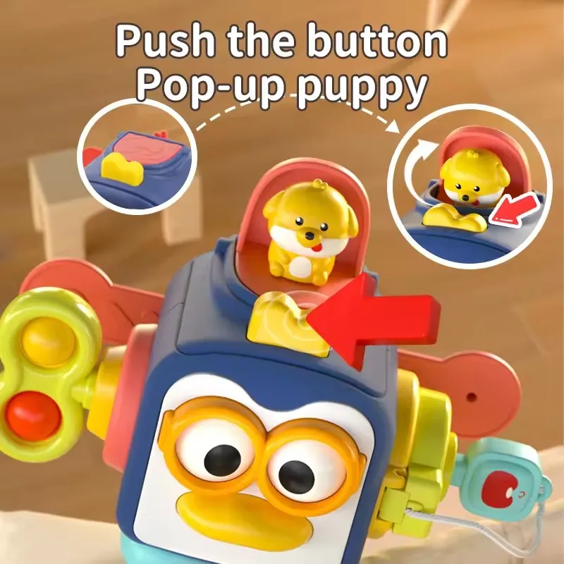 Busy Cube Baby Toddler Toys Montessori Sensory Toys for Toddlers Fidgets Busy Board Learning Toys