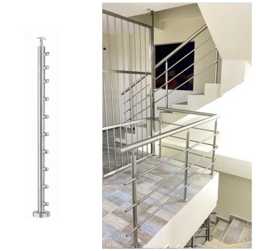 Barandillas Acero Inoxidable Vivienda Unifamiliar Home Stair Projection Stainless Steel 304 Rod Railing Handrail Safety Fence