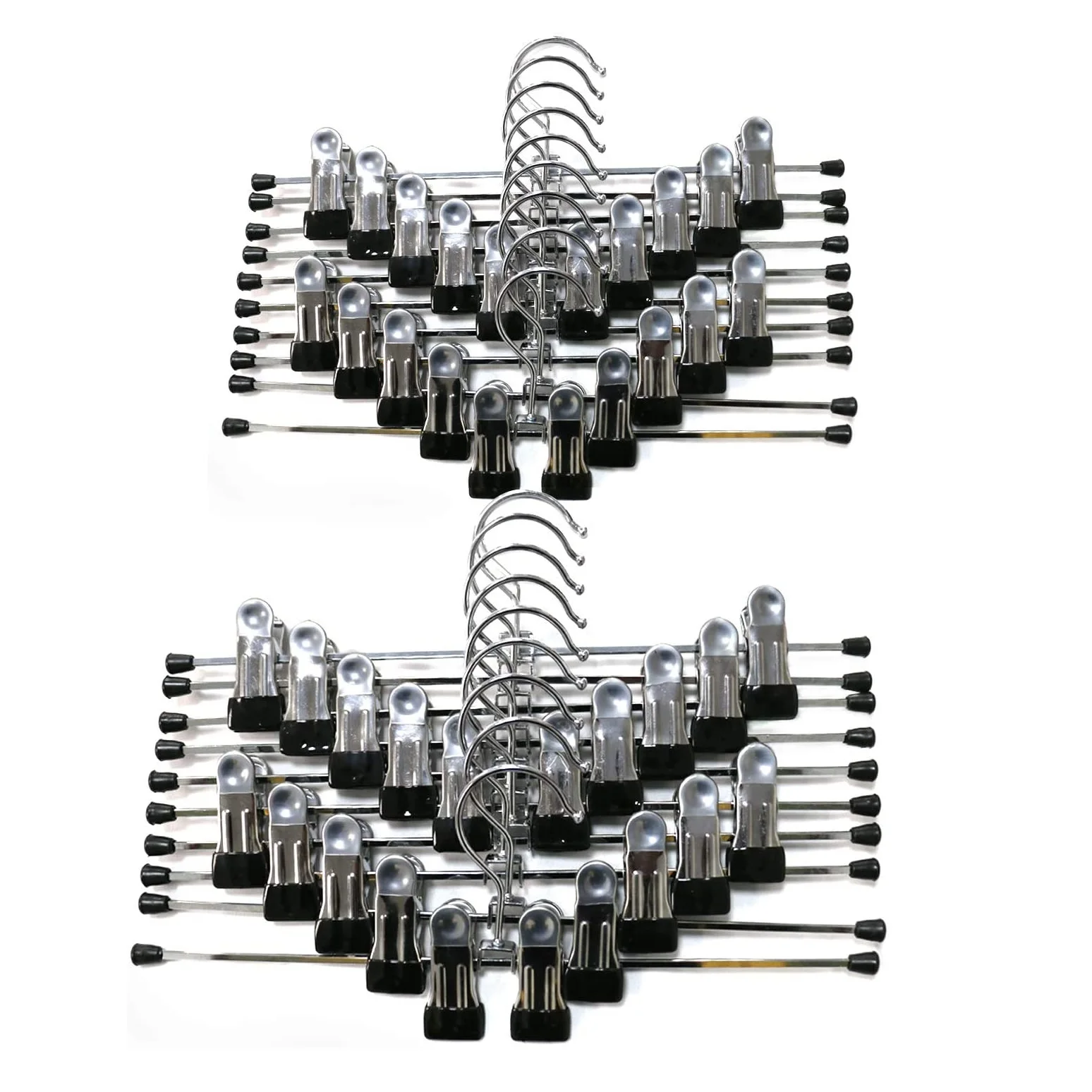 Metal iron pants with clamps non-slip hanger not easy to fall , suitable for pants , skirts , towels , etc