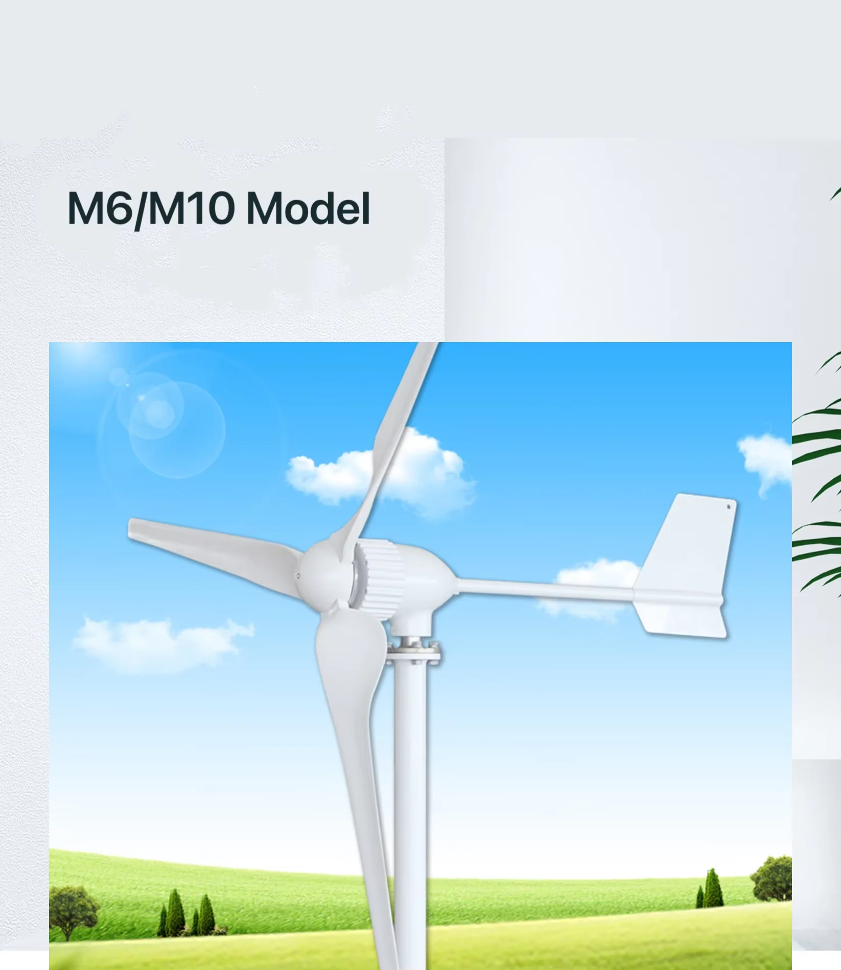 Solar Wind Turbine System 5kw Solar & Wind Vertical Hybrid System Solar Panel Power Renewable Energy