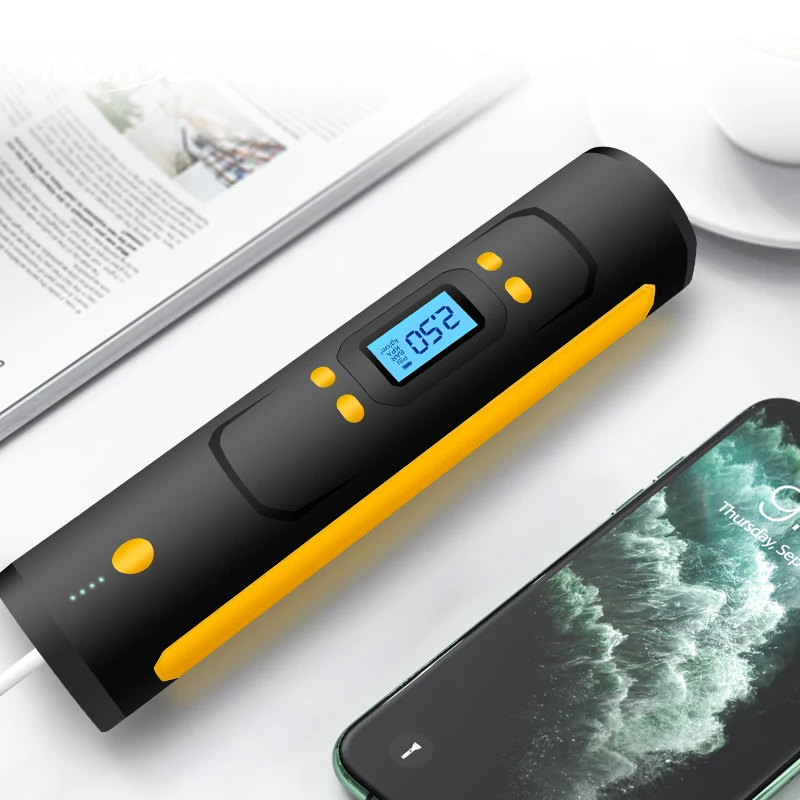 Tire Inflator Portable Air Compressor Tire Pump with Pressure Gauge LED Light, Air Pump for Car Tires, Bicycles and Other Inflat