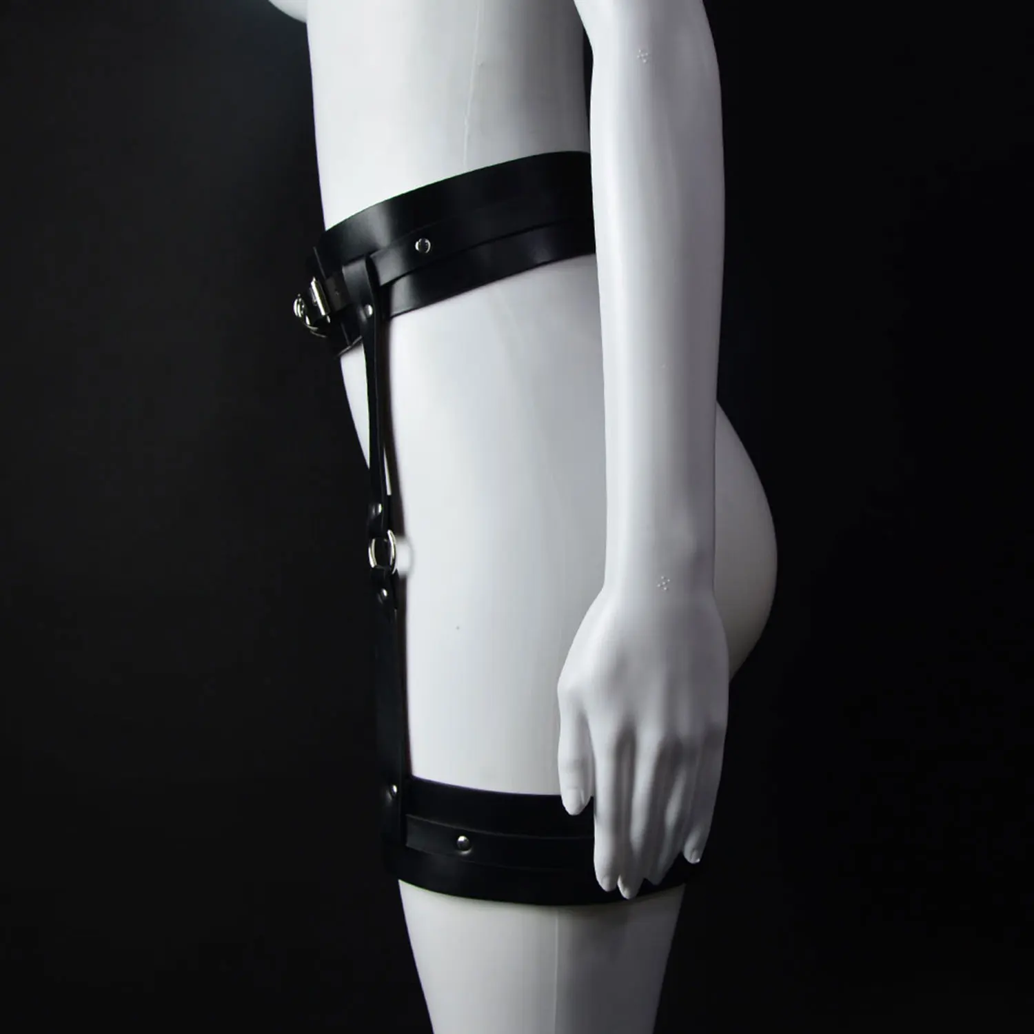 Женские ремень для ног с ремешками и пряжками набедренная сумка подвязки Harajuku талии готический кольца ног Пояс для рейв наряды