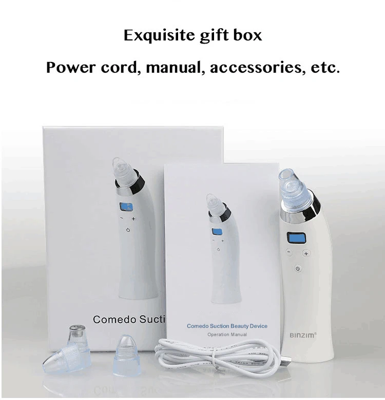 Microdermabrasion Facial Vacuum Suction Face Skin Pore Cleansing Device Spot Comedones Remover Cleaner Blackhead Suction Machine