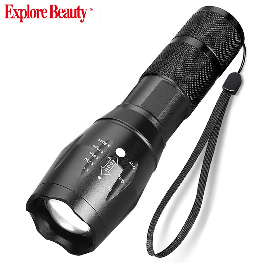 LED flashlight supplier wholesale led flashlights Torcia Cheap Flash light Linterna Torche LED Hand Torch Light Zoom Flashlight