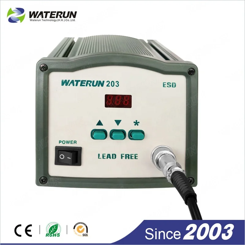 best Waterun-203H 90W high frequency current heating element smd soldering iron station quick soldering station