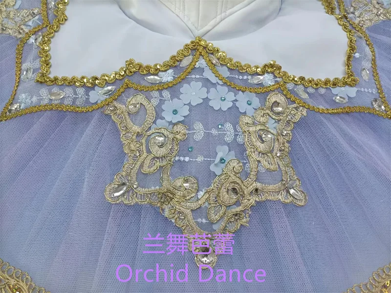 Fine Workmanship 12 Layers Competition Performance Wear Professional Adult Girls Women Light Lilac Ballet Tutu Dress