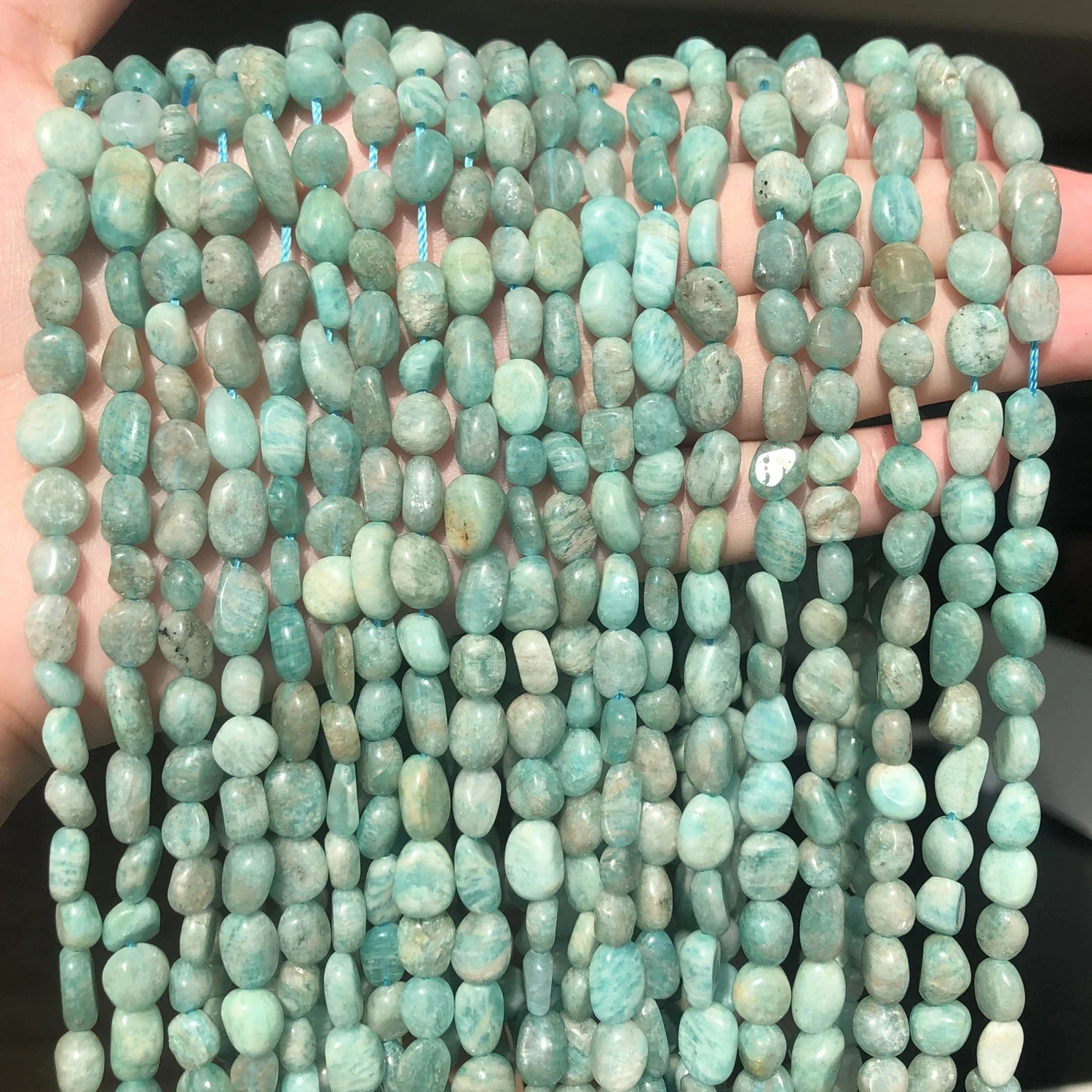 5-8mm Natural Pink Opal Moonstone Colorful Fluorite Stone Beads Irregular Spacer Beads for jewellery Making DIY Bracelet