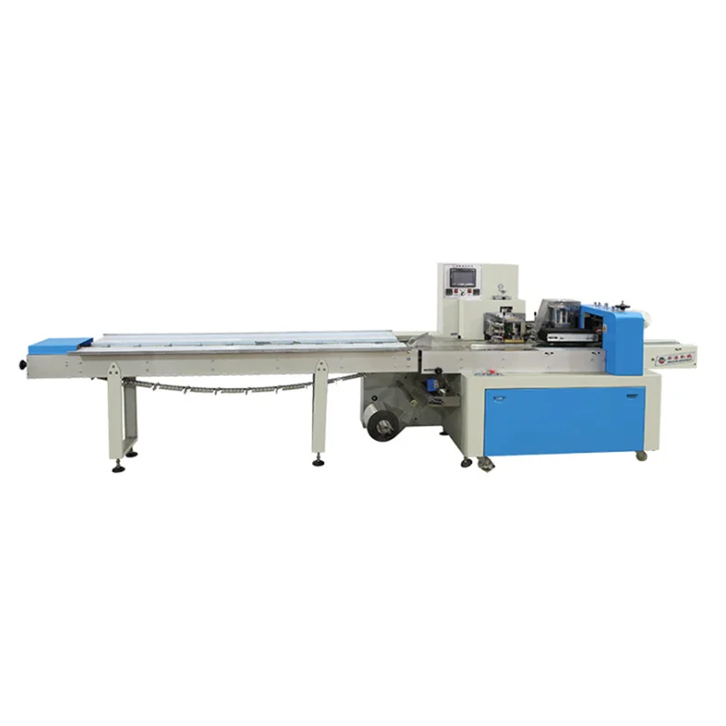Full-Automatic Pillow Chicken Cube Form Fill Seal Wrapping Flow Packaging Packing Filling Sealing Machine