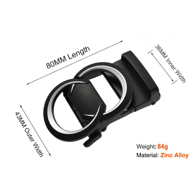 ALFA Logo Zinc Alloy Silver Metal Belts Buckle Automatic Manufacture for Men