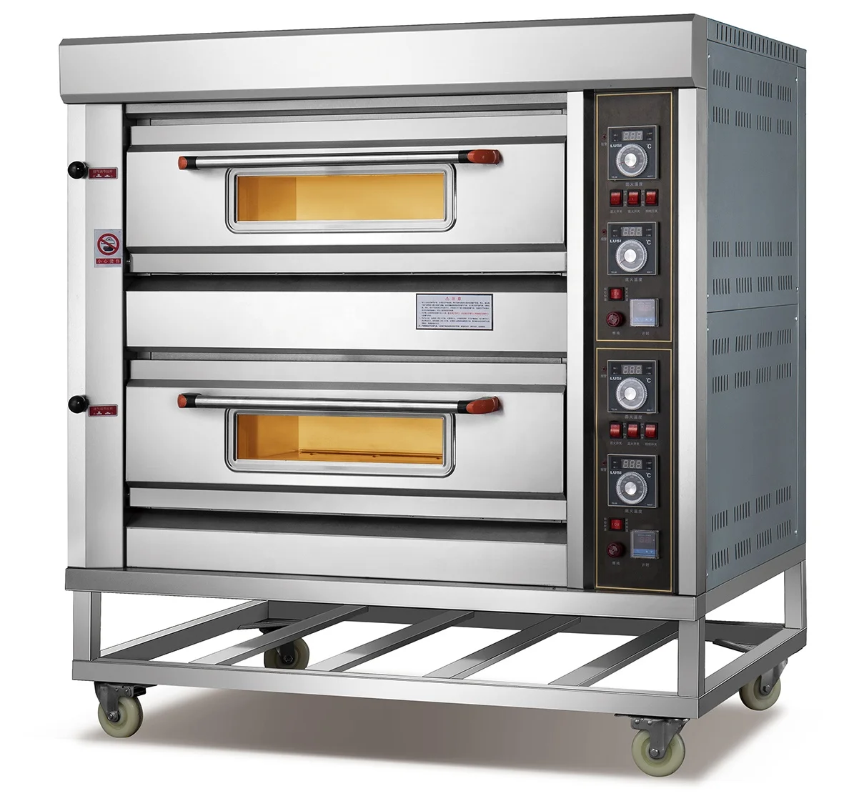 electric Oven Parts 2 Deck 2 Trays Electric Multifunctional Provided Commercial Bakery Oven Oven Restaurant