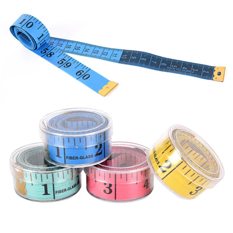 In Shock Promotional Costume Mini Reel With Transparent Box 150cm  Soft Tailor MeasureTape