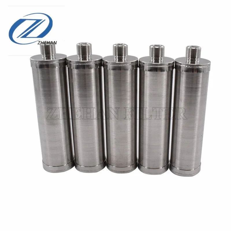 316L stainless steel wedge wire filter pure round johnson screen water filter nozzle used on water distributor