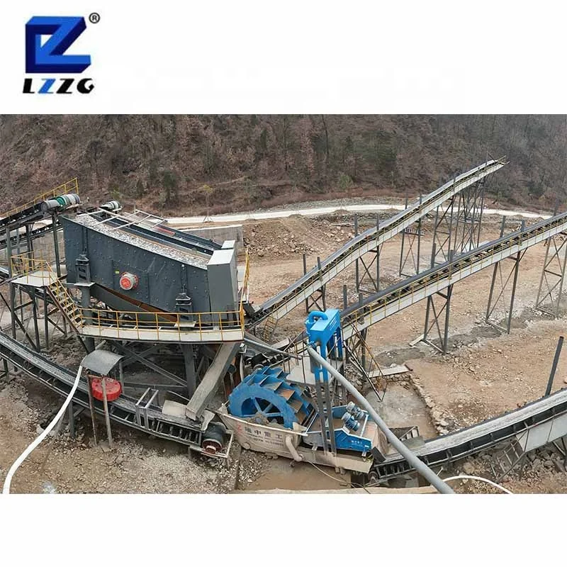 The China first brand LZZG new tech portable mini silica sand washing plant small sand washing machine