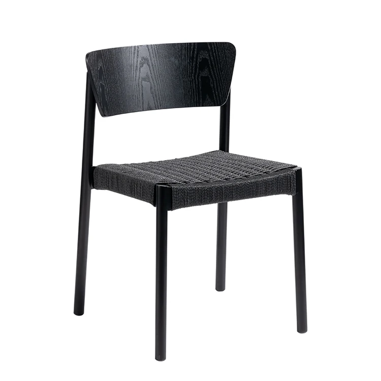 Silla Ratan Comedor стул для гостиной кухни стулья обеденный стол из ротанга деревянный плетения бумажный шпагат веревка сиденье Dc-1707