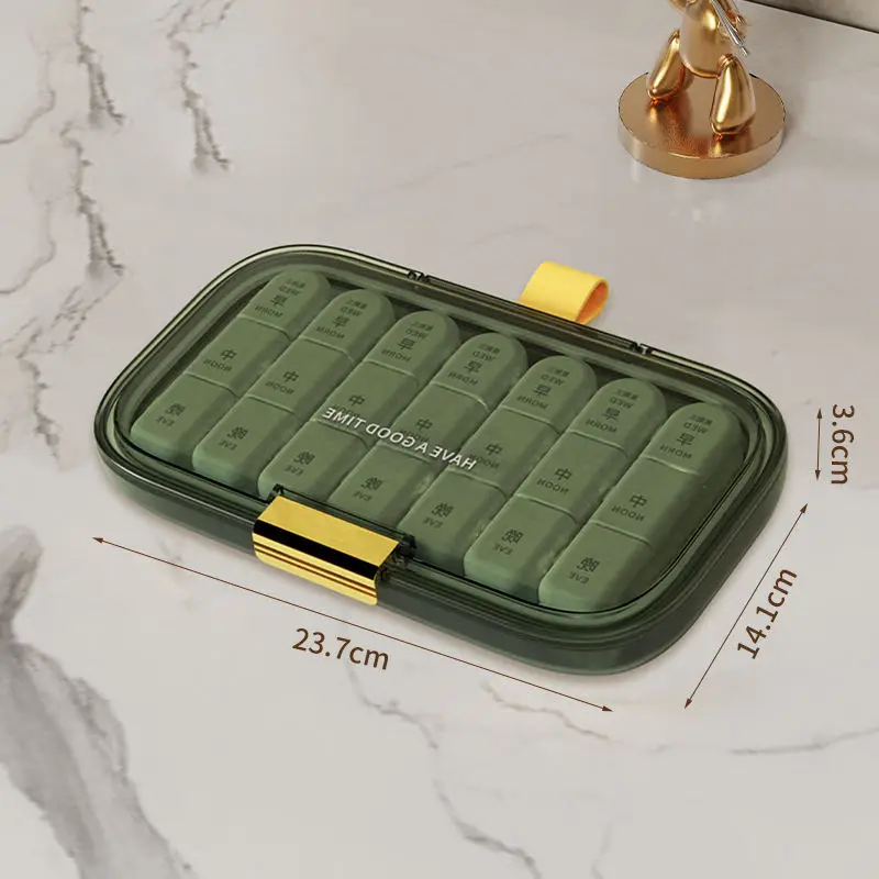 Family Portable Three Meals A Day Seven Days A Week Carry-On Medicine Packaging Box