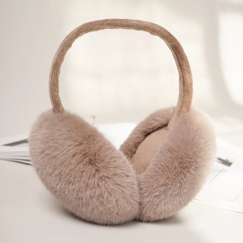 Latest fashion  fuzzy  faux ear muff  winter women accessories ear protector for ladies