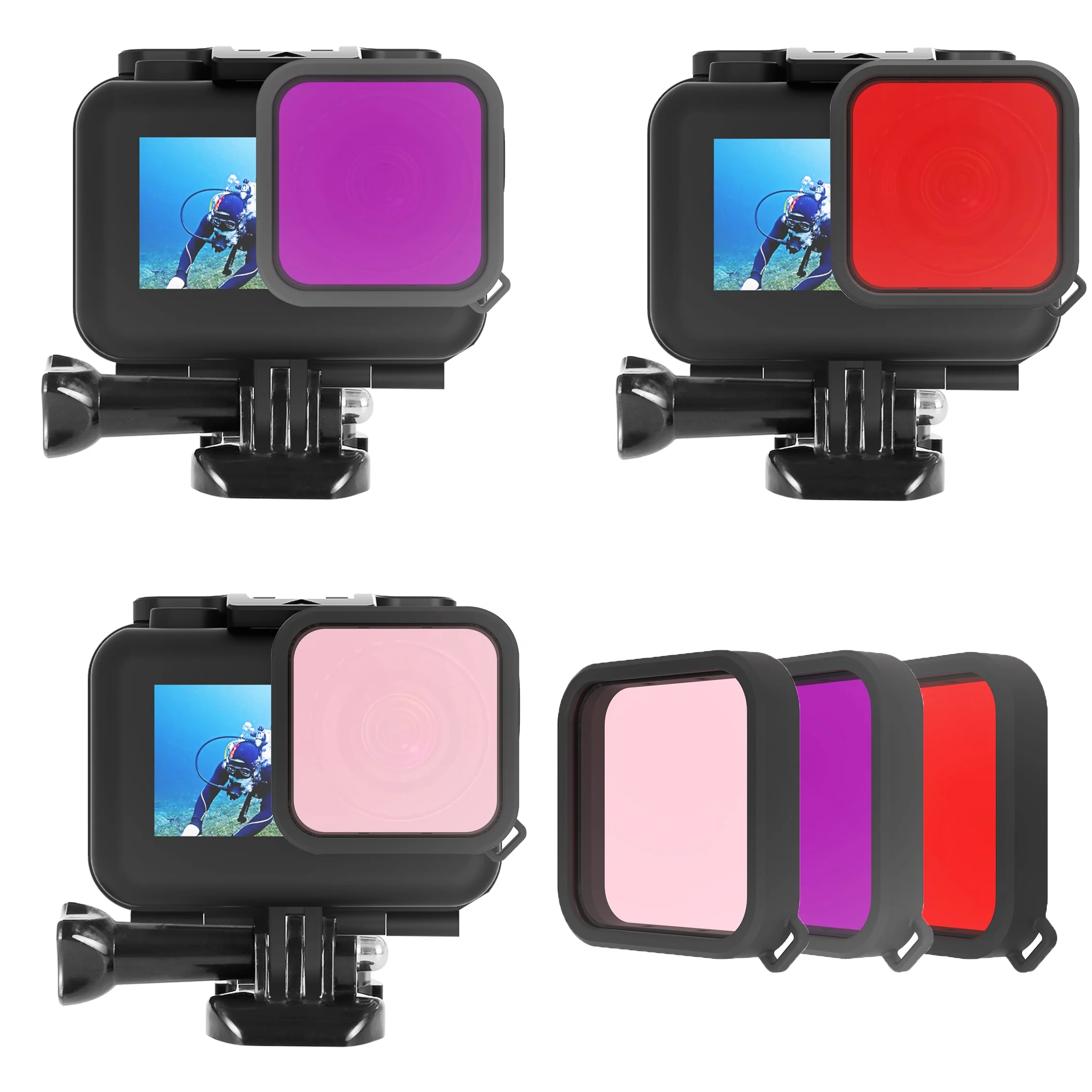 Лидер продаж, другие аксессуары для камеры, Цветной фильтр для объектива камеры для дайвинга