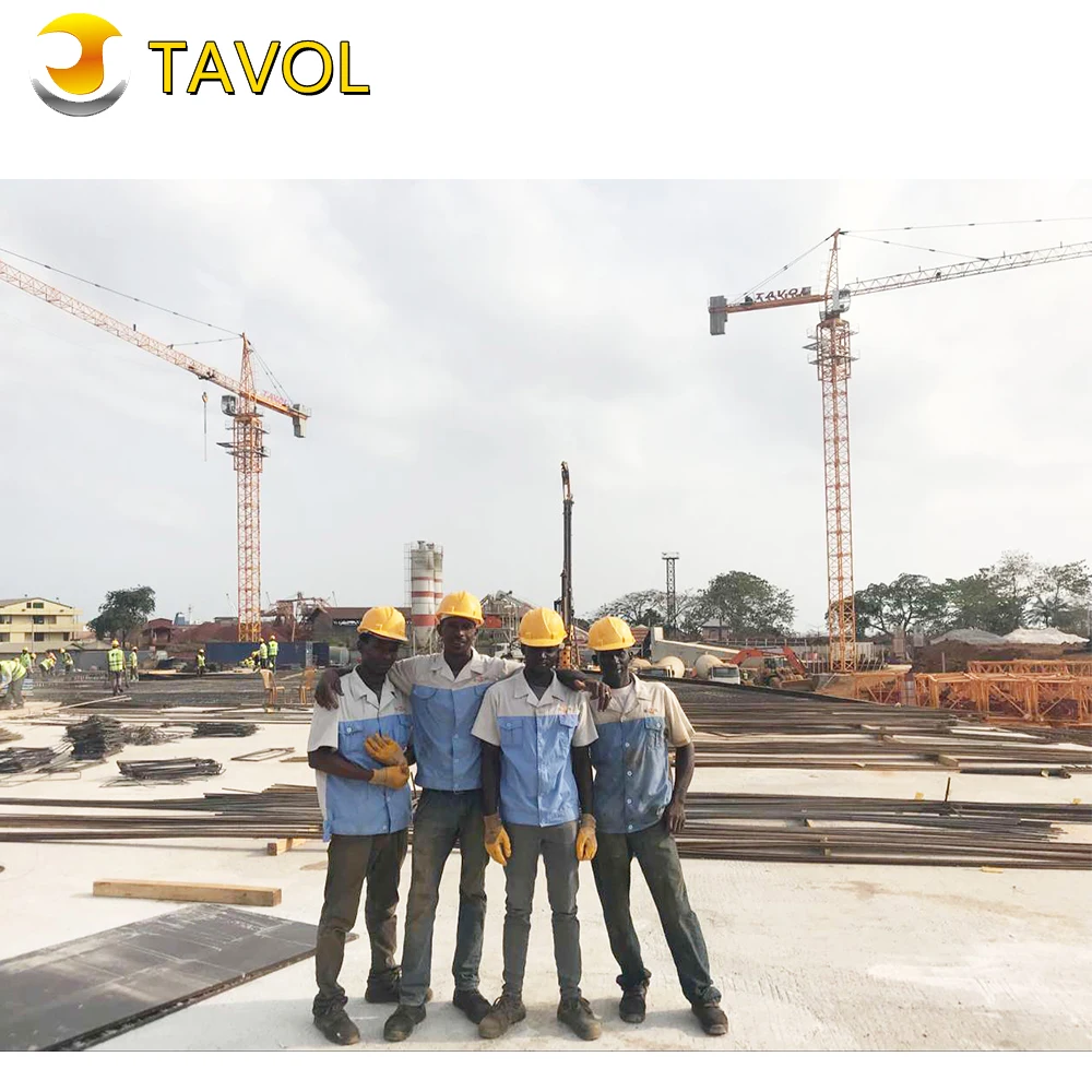 CE, ISO and GOST Certificated Tavol Construction Tower Crane Manufactures in China