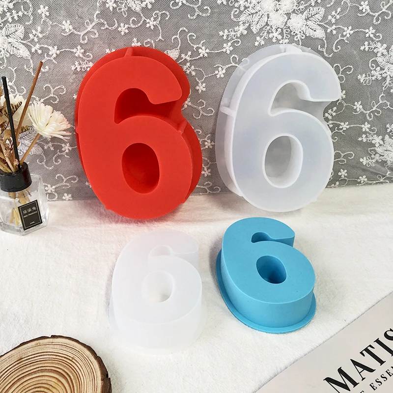 4.7 inch Silicone Baking Cake Pans 0-8 Number Letter Cake Pan Mold Baking Silicone Molds Sets for Birthday Wedding Anniversary