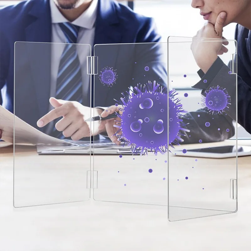 plexiglass sneeze guard/floor standing sneeze guard clear