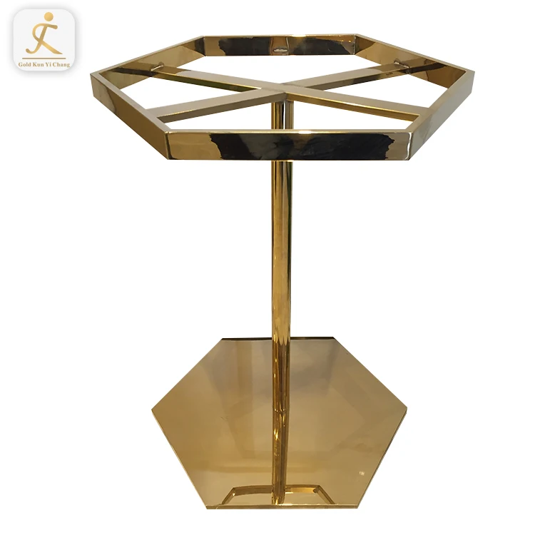 Table Frame Movable Restaurant Dining Pedestal Feet Coffee Table Base Legs Stainless Steel Dining Metal Table Furniture Frame