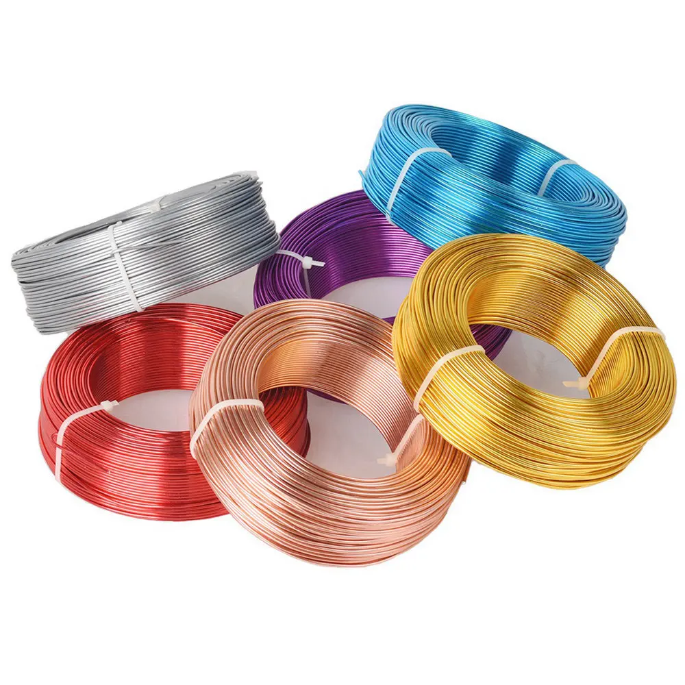 1 Large Roll Aluminium Soft Metal Crafts Beading Wire for Jewelry Making DIY 0.8mm 1mm 1.5mm 2mm 2.5mm 3mm