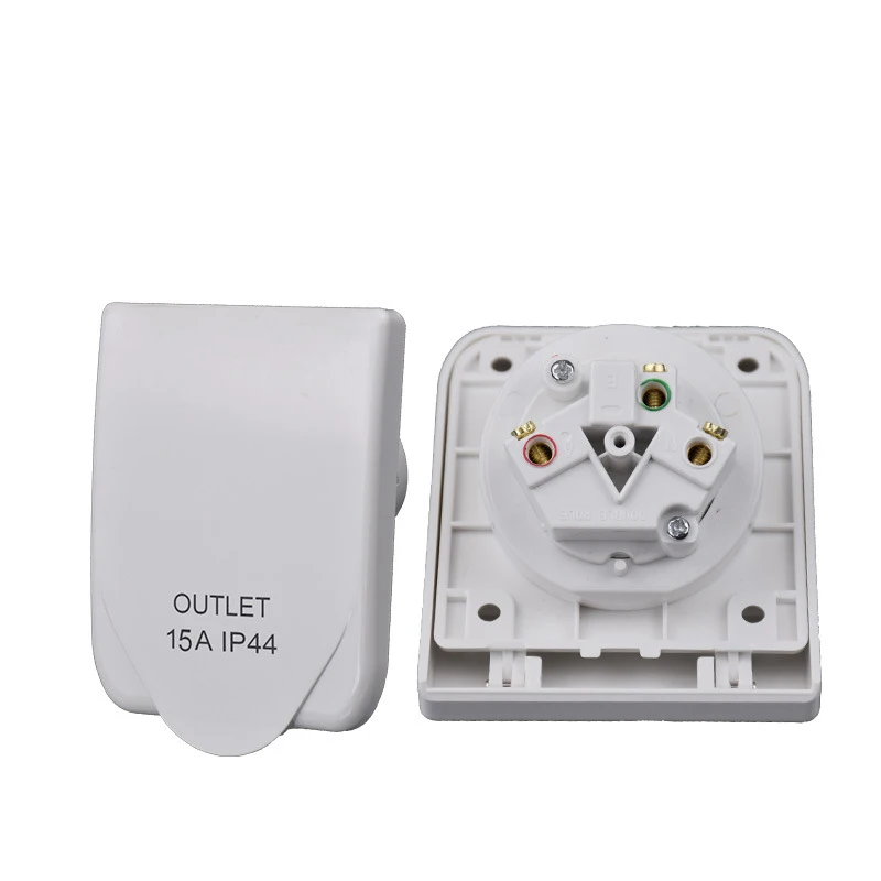 Caravan Socket Outlet Double Pole IP 44 250V 10A 15A Australian standard socket