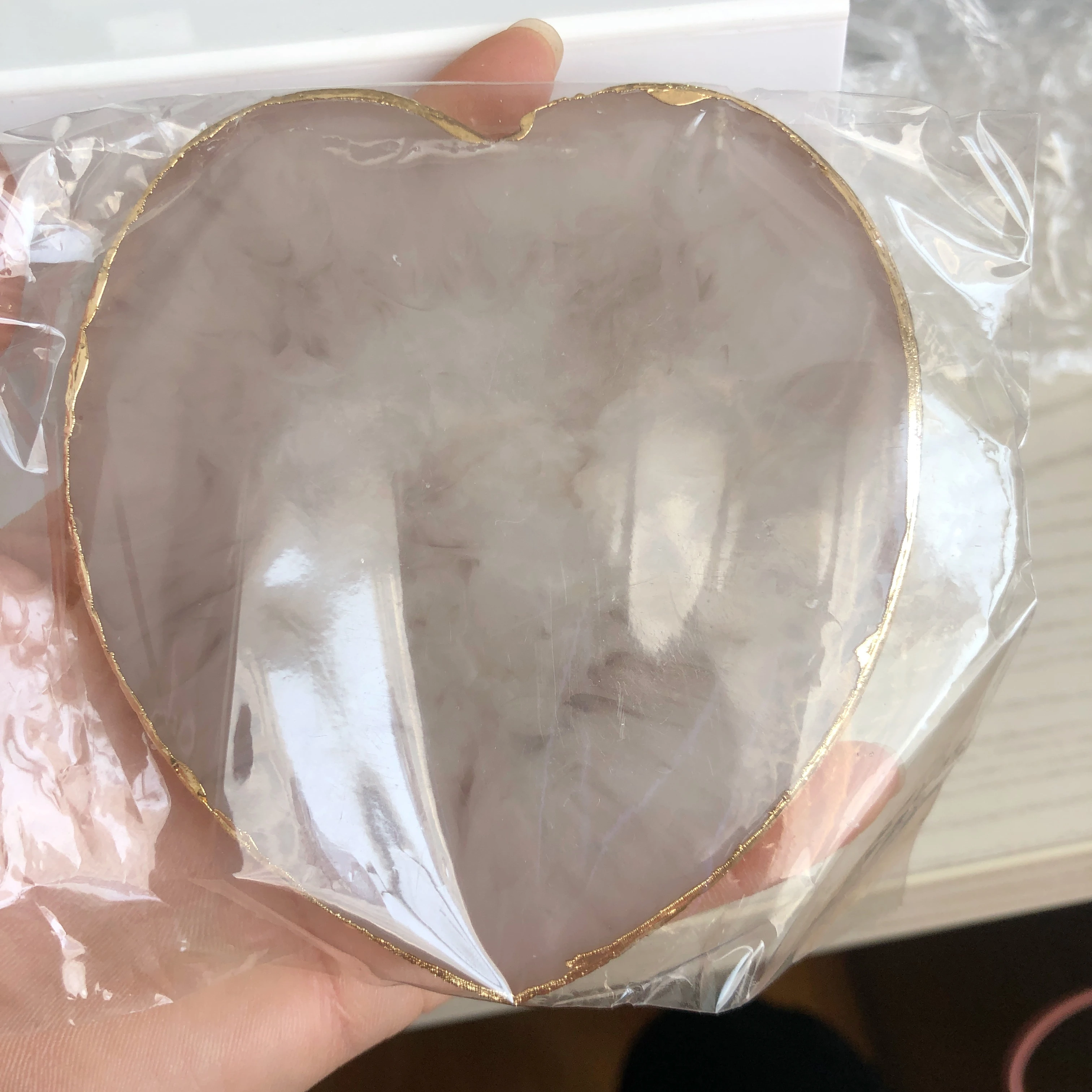 Eyelash Glue Holder Pallet Pink Grey Blue Green color jade stone eyelash Tools