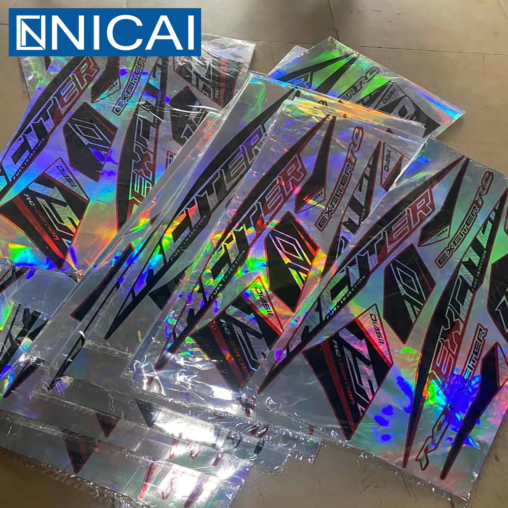 Новый продукт NICAI голографические рекламные материалы для печати растворитель лазерный инжектор хром ПВХ Самоклеящийся