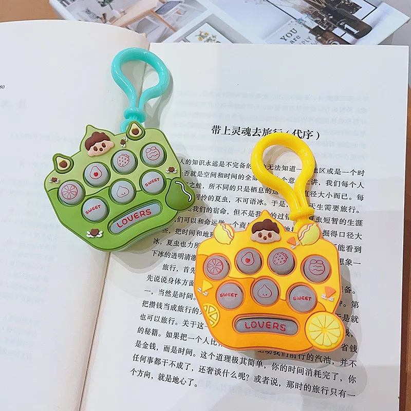Creative Mini Unpack Fruit Girl Gopher Machine Puzzle Toy Keychain Bag Pendant Small Gift