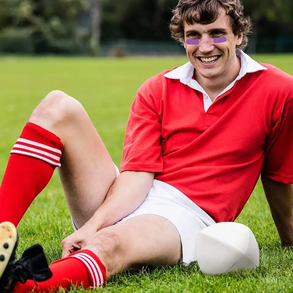 Sports Eye Stickers for Kids Football Softball Baseball Lacrosse Fans Under Eye Strips Custom Eye Black Stickers