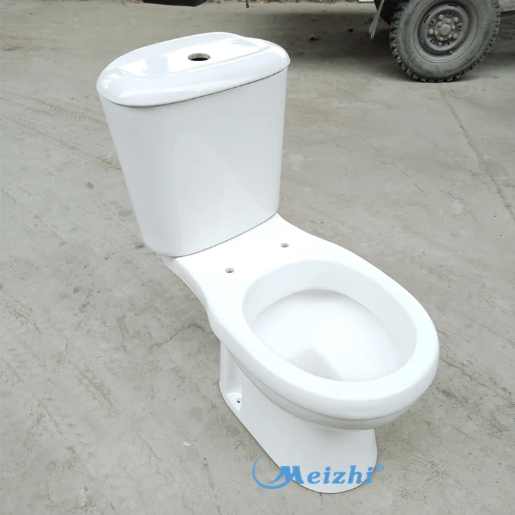 Chinese bathroom two piece washdown p-trap 180mm ceramic toilet
