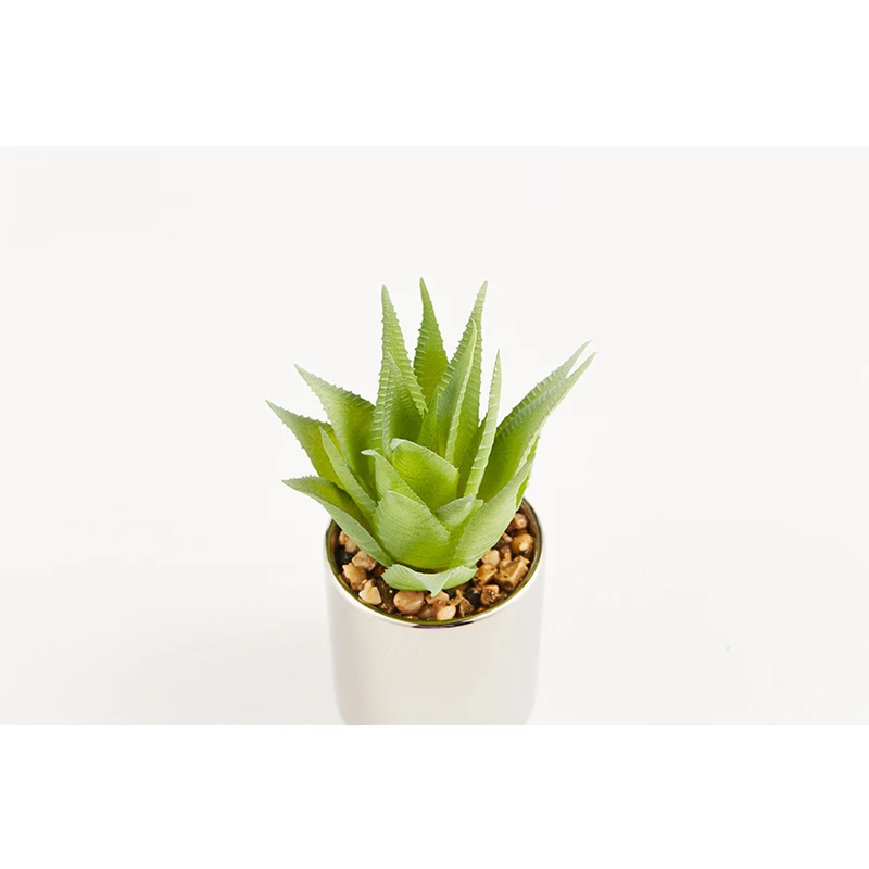 Искусственная зеленая трава, маленькие растения с горшком, Декоративные Искусственные пластиковые растения, цветы в помещении и на открытом воздухе, украшение