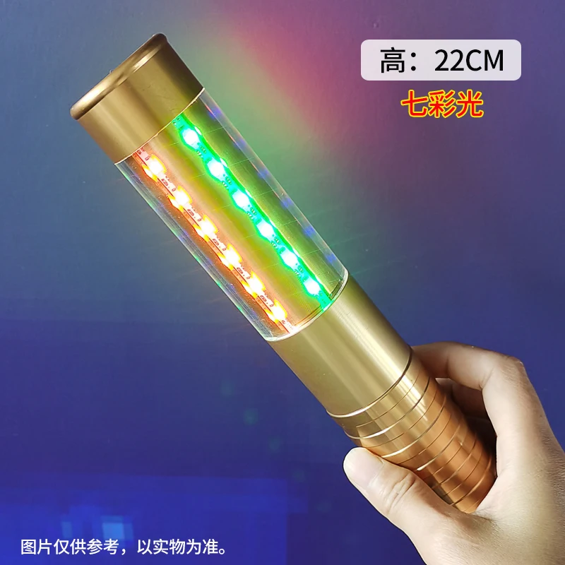 factory manufacturer Aluminum Alloy Bar champagne Wine Bottle Service Sparkler Glowing Stick Bar Flashing Stick Strobe Baton