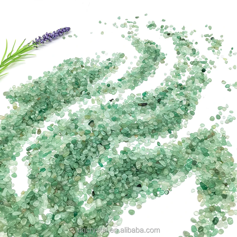 Wholesale Natural Gravel Chips High Quality Green Aventurine Colorful Crystal Raw Stone for Decoration and Gifts