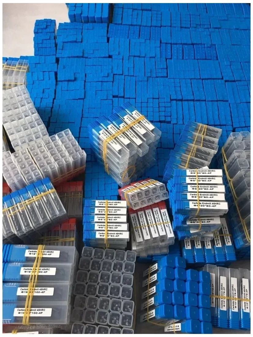 2022 Good Quality Factory cutting tools for aluminum 55 Hrc Wood Milling Cutter diamond coated Sprial Square Flat end mill bits