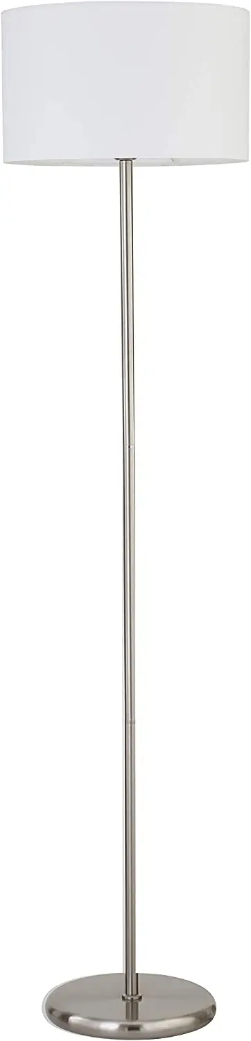 Напольная Лампа для гостиной Современная стоячая лампа с барабаном абажуром утолщенный высокий полюсный светильник офиса Натяжной цепью