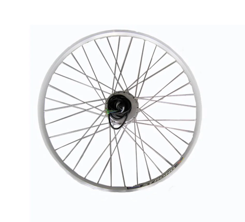 bicycle motor wheel, electric bicycle motor front wheel, 24V, 36V or 48V