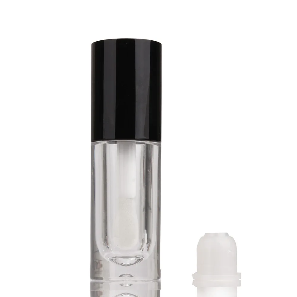 Wholesale 6ml Round Lip Gloss Tubes With Big Wand Cute Fat Lipgloss Tube Private Label Box