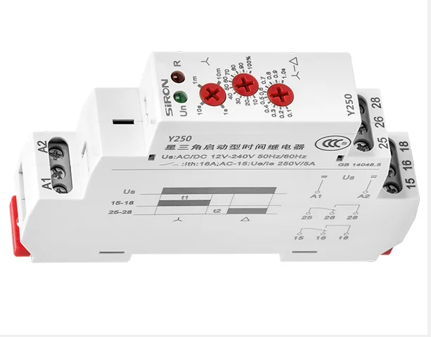 SiRON Y25 Delay On Motor Star Delta Starter Timer Relay