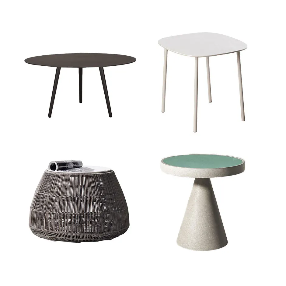 Наружная мебель для сада и патио уличная из спеченного камня обеденный ламинат столы кафе