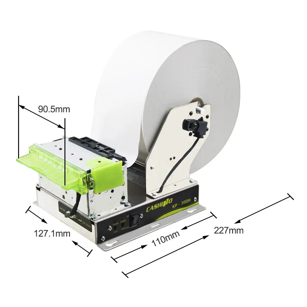 Cashino New KP-300 80mm 3inch kiosk thermal  Receipt printer with auto cutter for Self Service Checkout