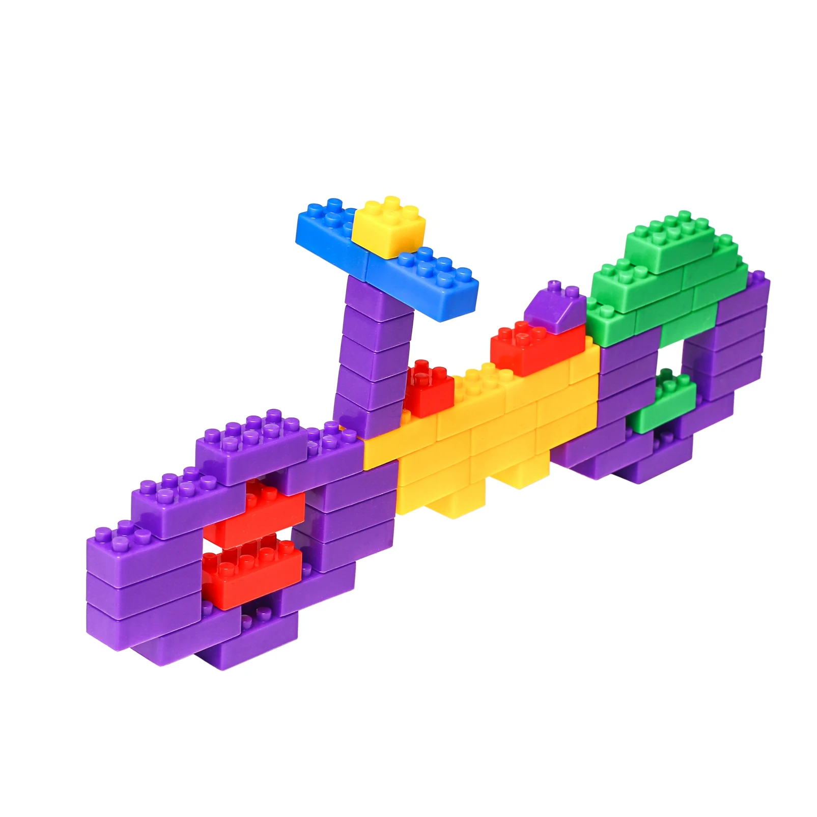 Plastic educational building block to kids plastic blocks pieces, build brick blocks brick toys to kids