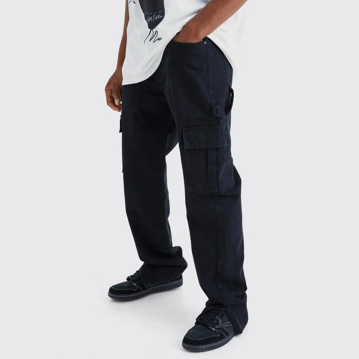 Aeedenim Mens Zip Joggers Jeans Pants - Casual Gym Workout Track Pants Comfortable Slim Fit Tapered Jeans With Pockets