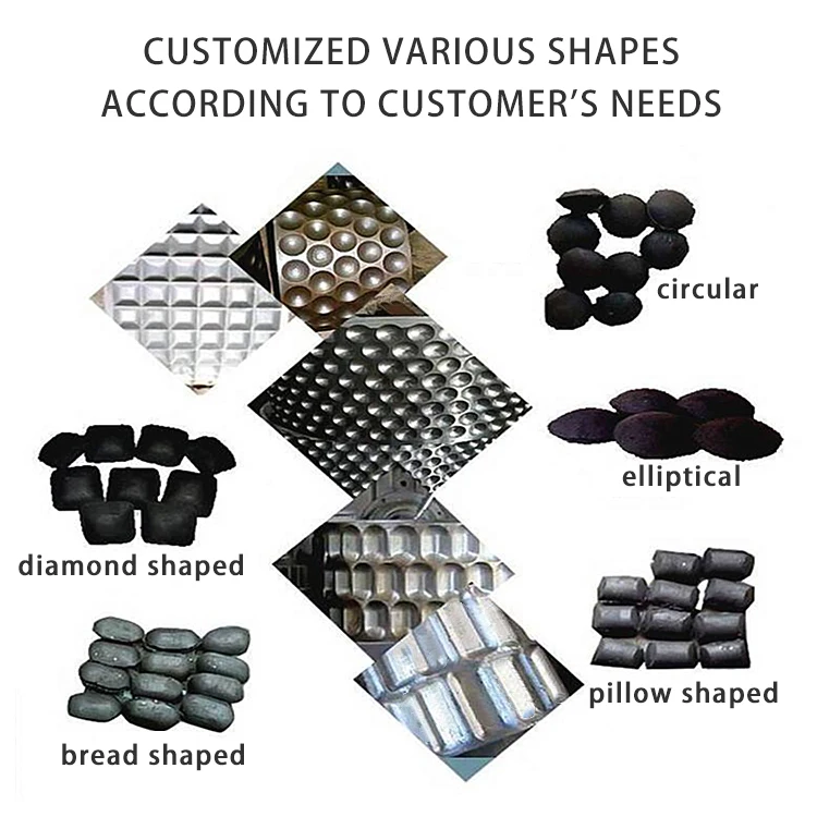 2024 China 1000kg/h coal briquette making ball press machine briquette manufacturing machine