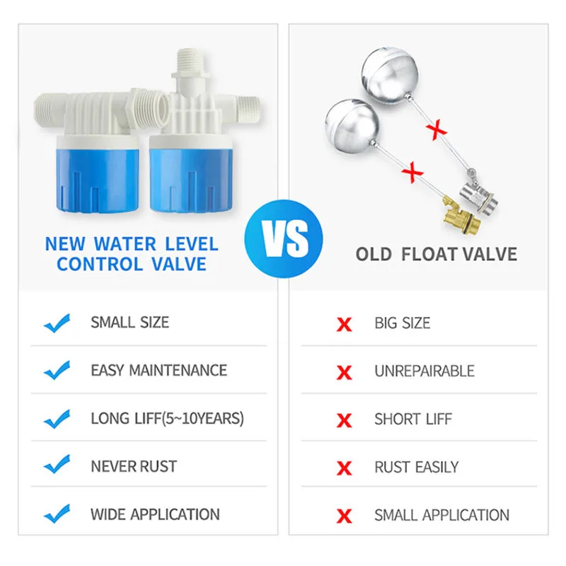 High quality float ball valve quick connection cheap auto shut off city water tank water level float control valve