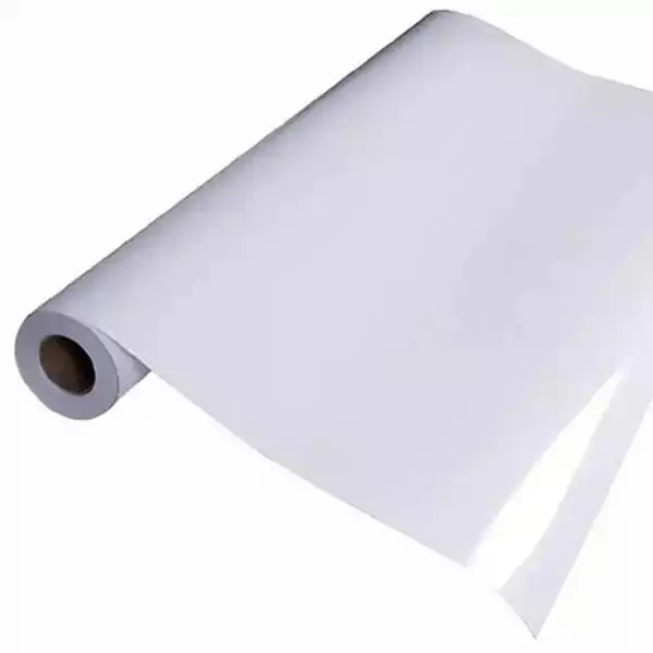 Outdoor Glossy Matte 100 Micron White Self Adhesive Vinyl PVC Vinyl Roll
